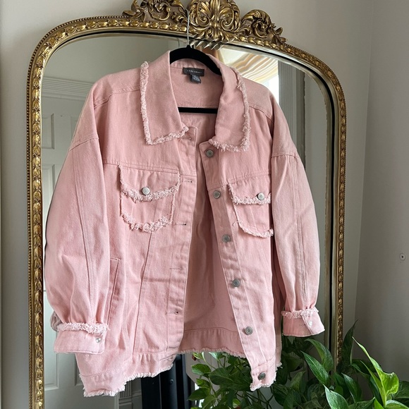 Custom Vintage Rolling Stones Jean jacket in Pink - Picture 2 of 4